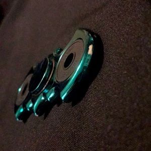 Metallic teal Batman figet spinner